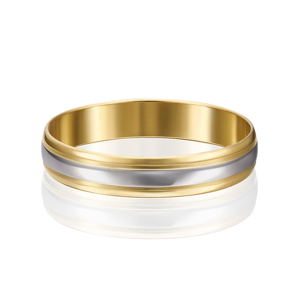 Обручальное кольцо из комбинированного золота 01-3249-00-000-1121-39