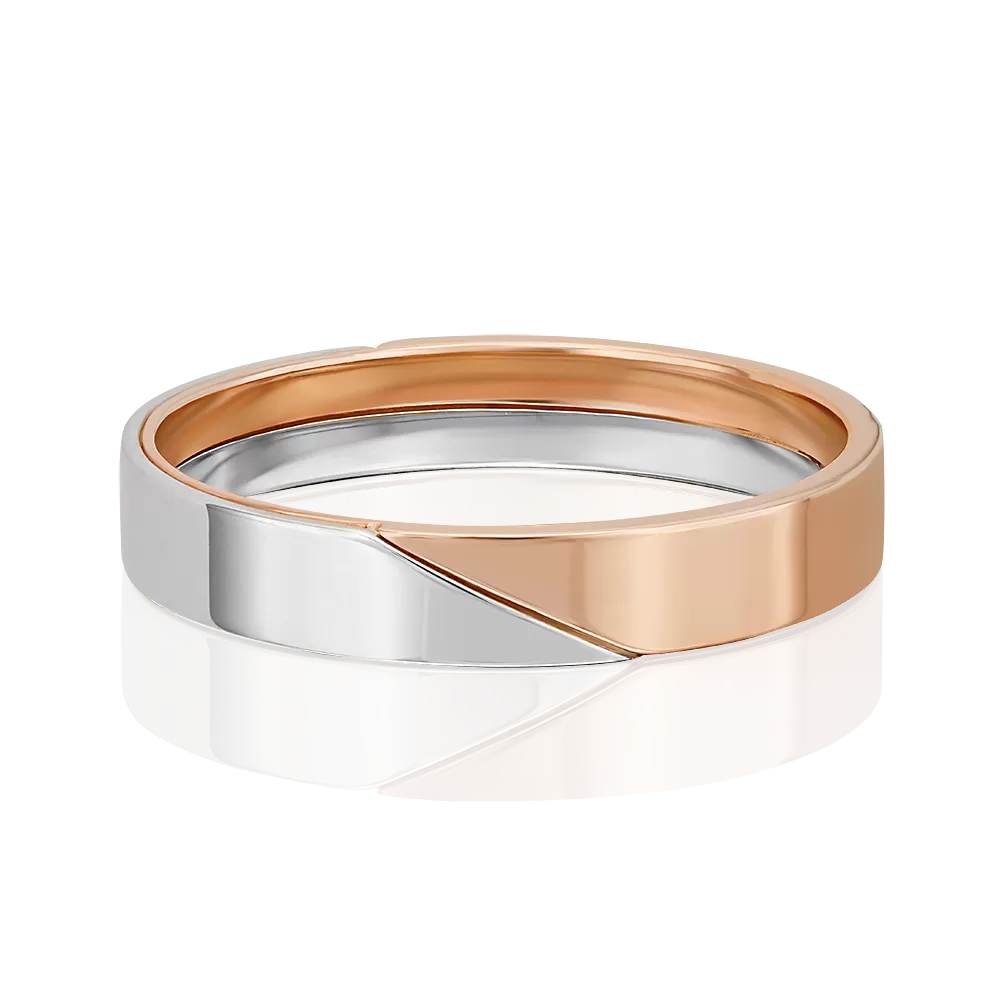 Обручальное кольцо из комбинированного золота 01-5676-00-000-1111