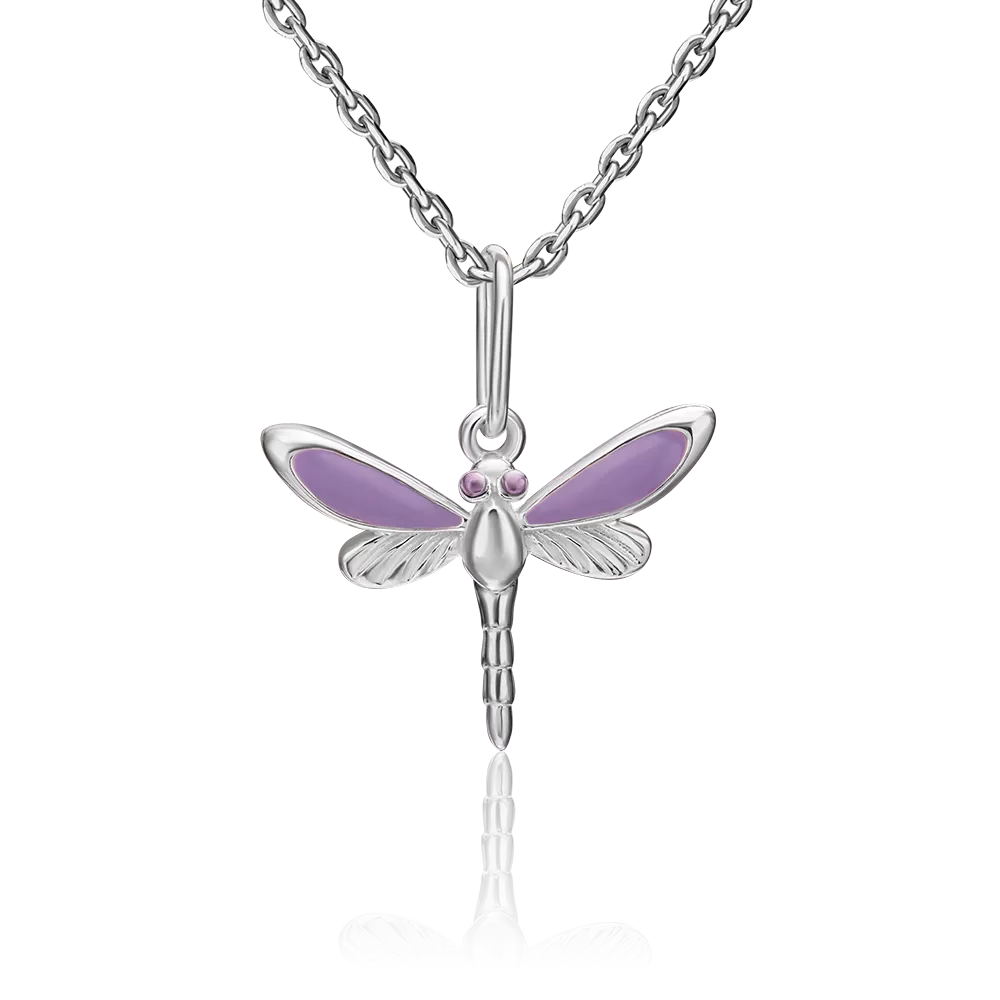 Подвеска «Стрекоза» из серебра с эмалью 03-3188-00-000-0200-71