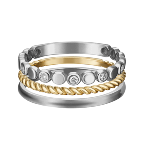 Наборное кольцо из лимонного золота c фианитами 13-0002-00-401-1121-48