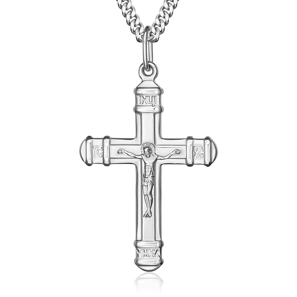 Комплект (крест на цепи) из серебра 15-0016-00-000-0200