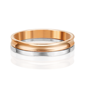 Обручальное кольцо из комбинированного золота 01-5670-00-000-1111