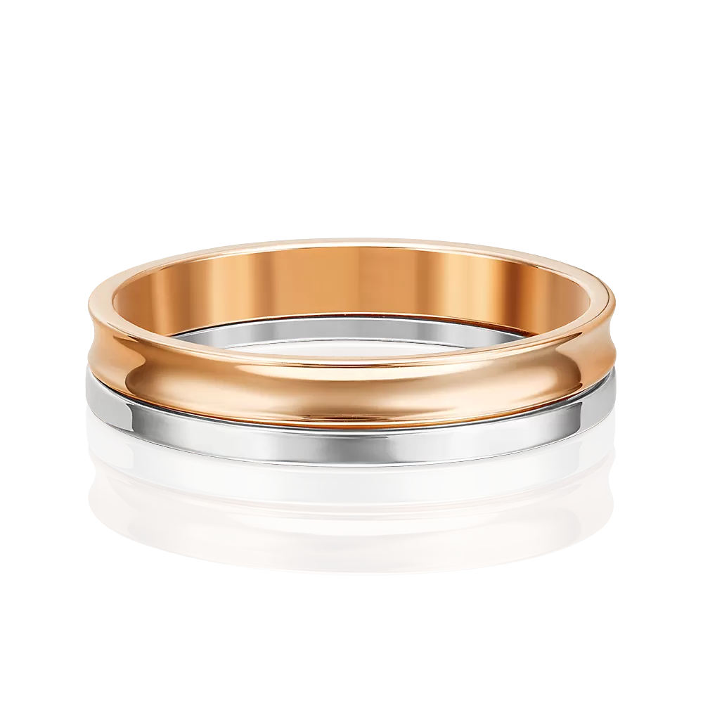 Обручальное кольцо из комбинированного золота 01-5670-00-000-1111