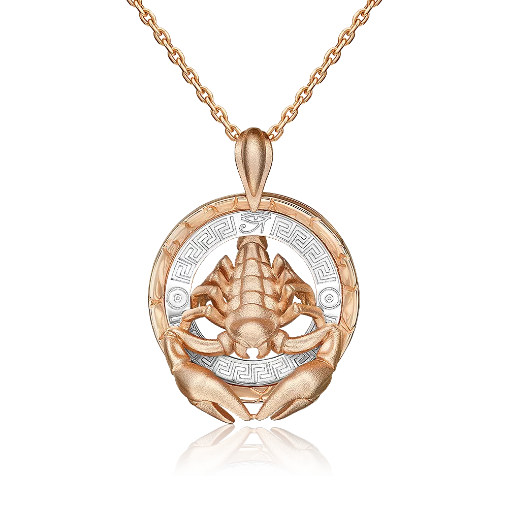 Подвеска «Скорпион» из комбинированного золота 03-3494-00-000-1111