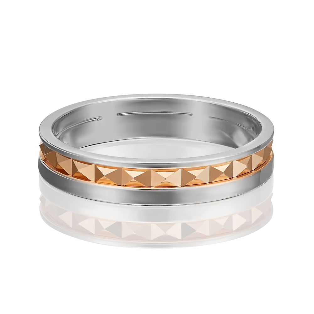 Обручальное кольцо из комбинированного золота 01-5439-00-000-1111-54