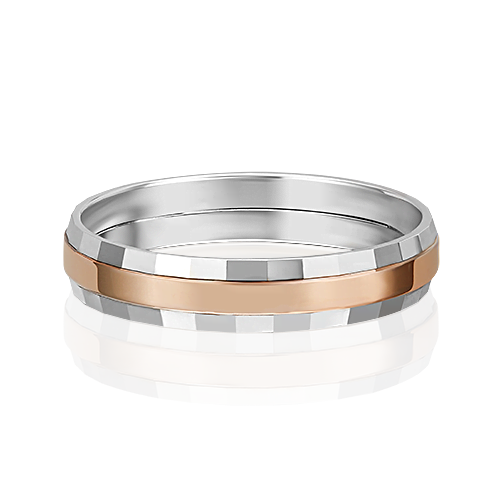 Обручальное кольцо из комбинированного золота 01-5677-01-000-1111