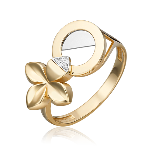 Кольцо из комбинированного золота с бриллиантами 01-5599-00-101-1121