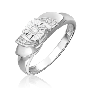Кольцо из белого золота с бриллиантом 01-5736-00-101-1120