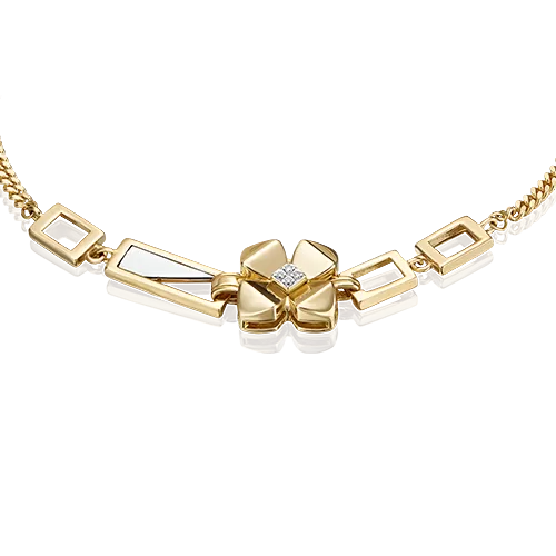 Браслет из комбинированного золота с бриллиантами 05-0731-00-101-1121