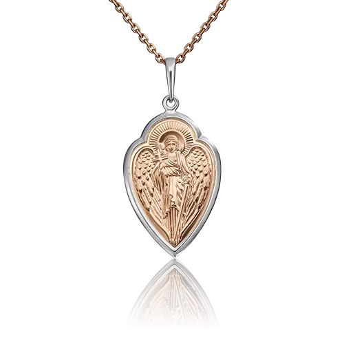 Иконка «Ангел-хранитель» из комбинированного золота 03-1810-00-000-1111-02