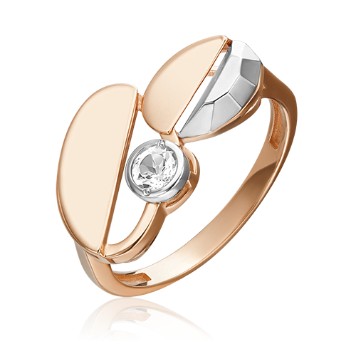 Кольцо из комбинированного золота с топазом white 01-5617-00-201-1111