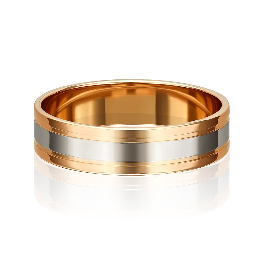 Обручальное кольцо из комбинированного золота 01-3490-00-000-1111-39