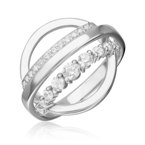 Кольцо из серебра с фианитом 01-5697-00-401-0200