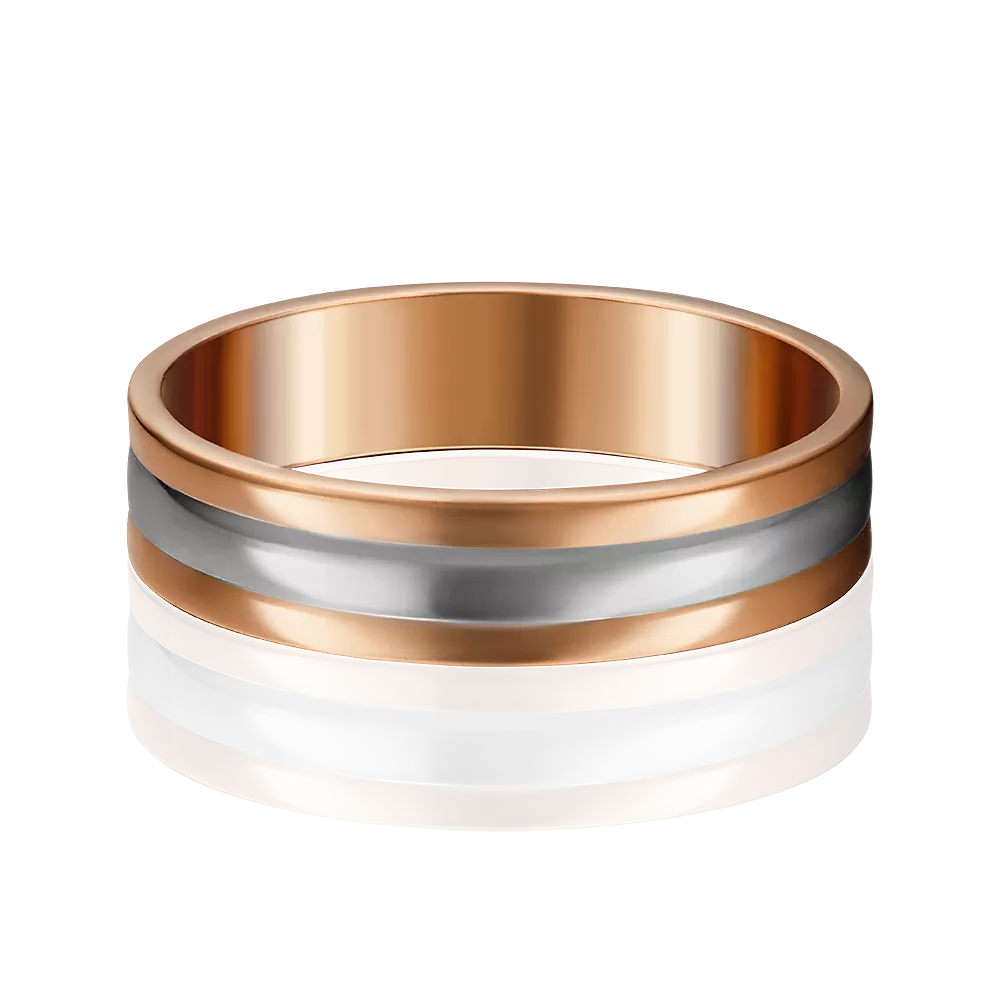 Обручальное кольцо из комбинированного золота 01-4040-00-000-1111-39
