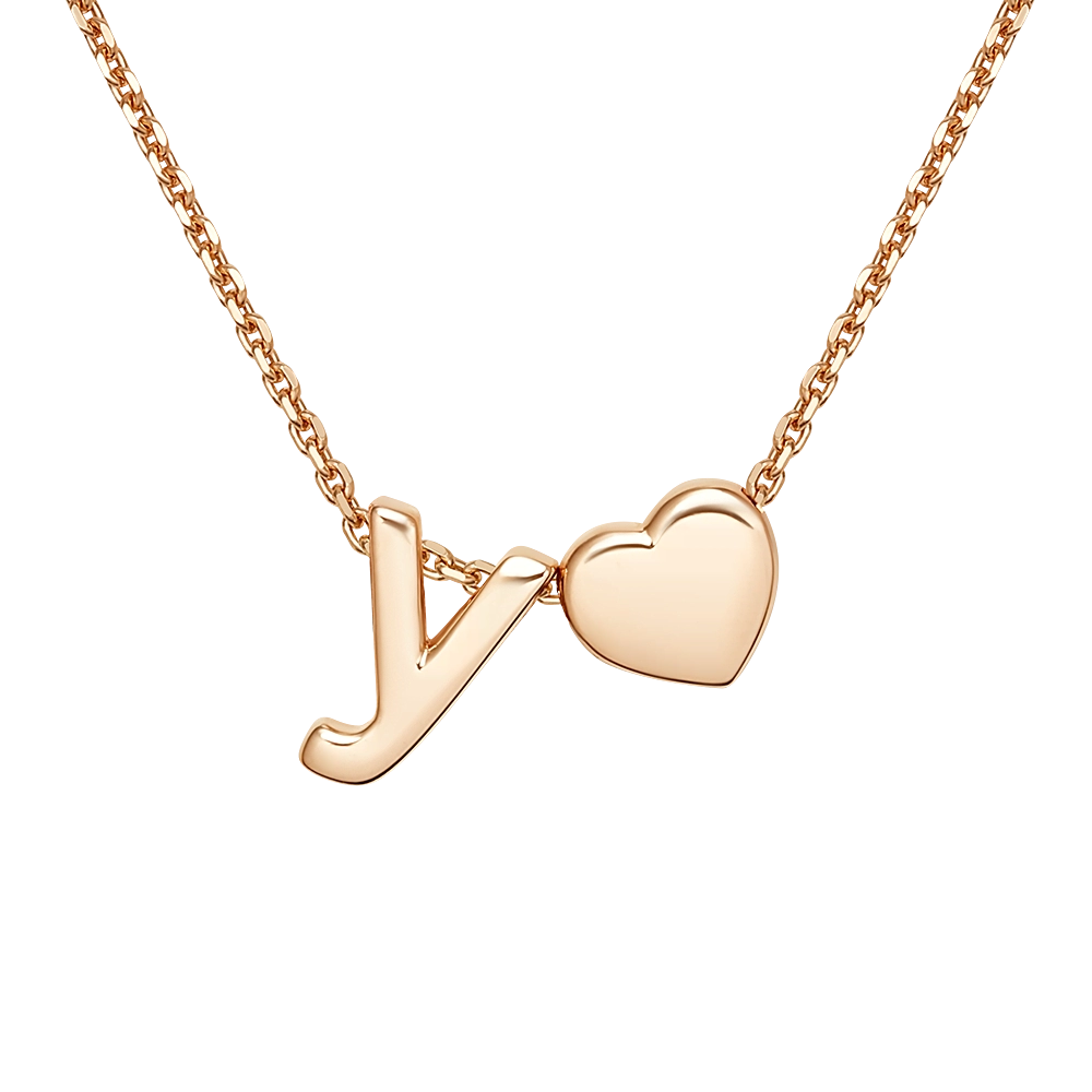 Колье «Буква У» из красного золота 07-0288-У-000-1110