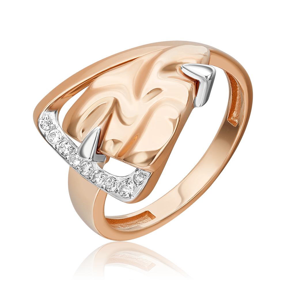 Кольцо «Интрига» из красного золота c натуральными топазами white 01-5659-00-201-1110
