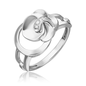 Кольцо из белого золота с бриллиантом 01-5611-00-101-1120