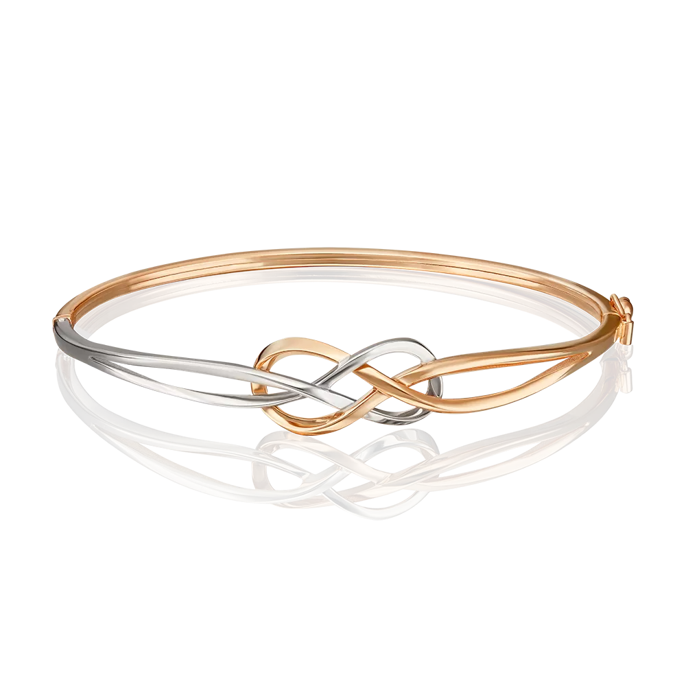 Браслет жесткий из комбинированного золота 05-0638-00-000-1111-42