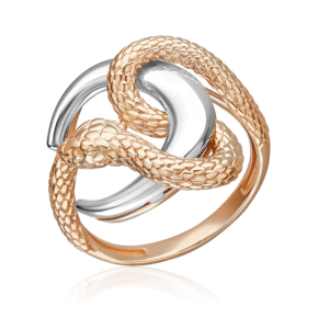Кольцо «Змея» из комбинированного золота 01-5781-00-000-1111