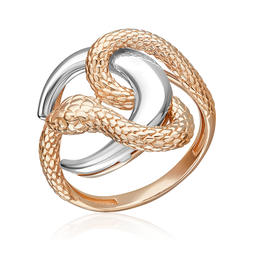 Кольцо «Змея» из комбинированного золота 01-5781-00-000-1111