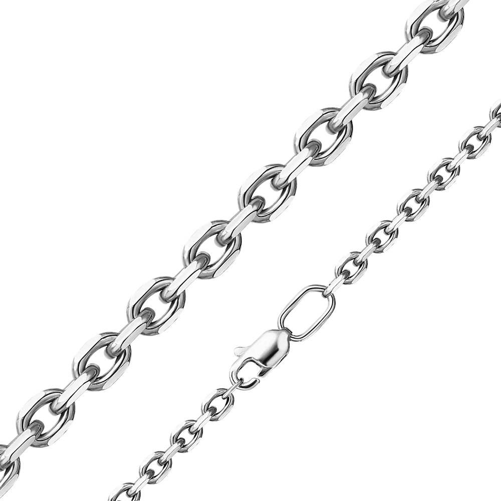 Цепь из белого золота (плетение «Якорное») 21-0811-100-1120-17