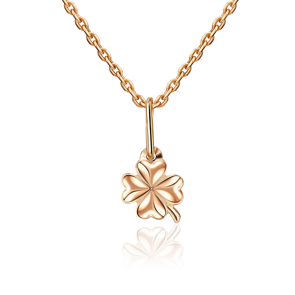 Подвеска «Клевер» из красного золота 03-2512-00-000-1110-01