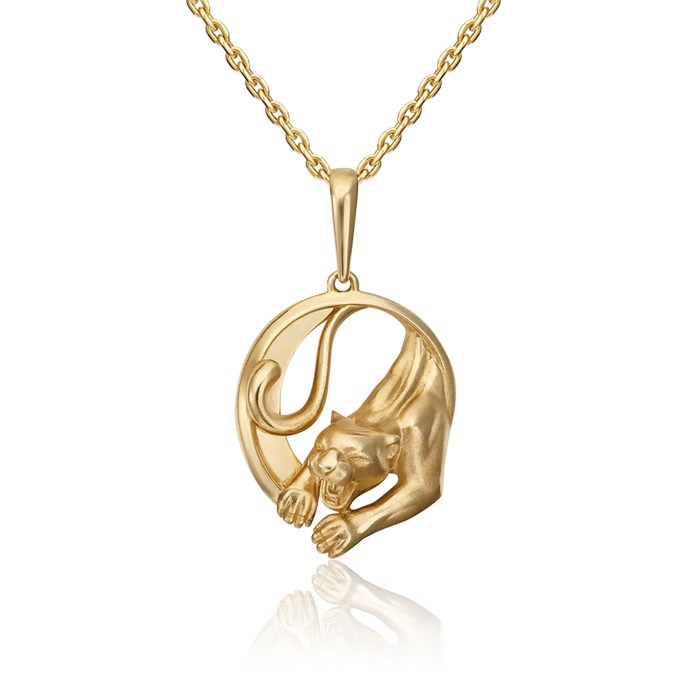 Подвеска «Пантера» из лимонного золота 03-3085-00-000-1130