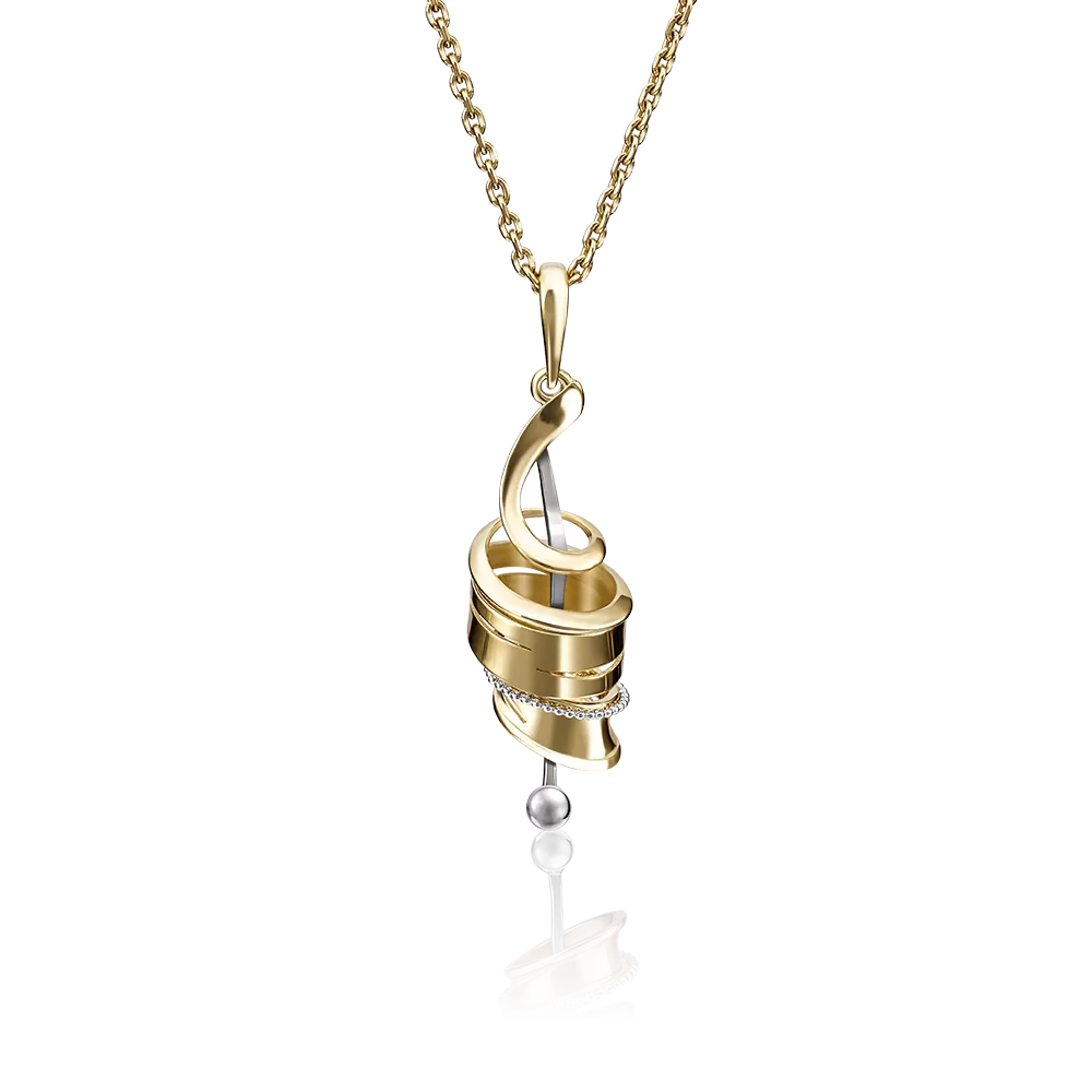 Подвеска из лимонного золота 03-2789-00-000-1130-48