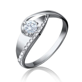 Кольцо из белого золота c бриллиантом 01-5170-00-101-1120-30