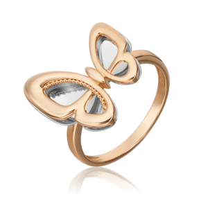 Кольцо «Бабочка. Мгновения красоты» из комбинированного золота 01-5503-00-000-1111