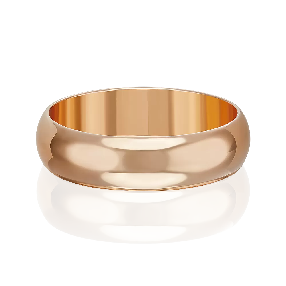 Обручальное кольцо из красного золота 01-3395-00-000-1110-11