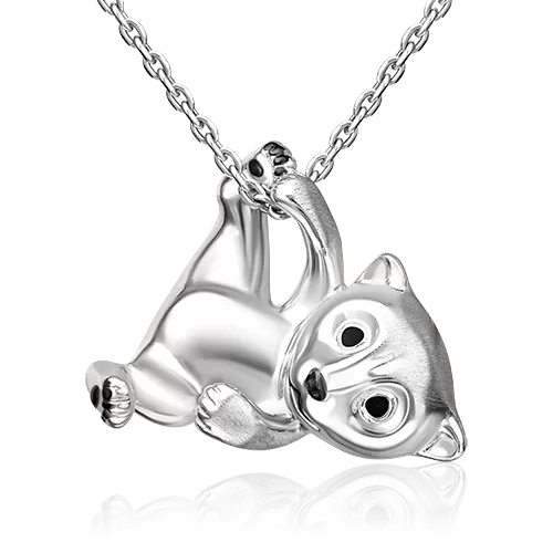 Подвеска «Белый медведь» из серебра с эмалью 03-3434-00-000-0200