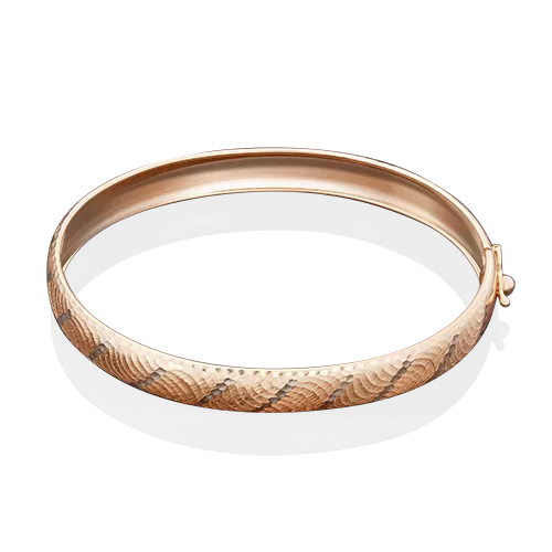 Браслет жесткий из красного золота с алмазной гранью 05-0531-01-000-1110-04