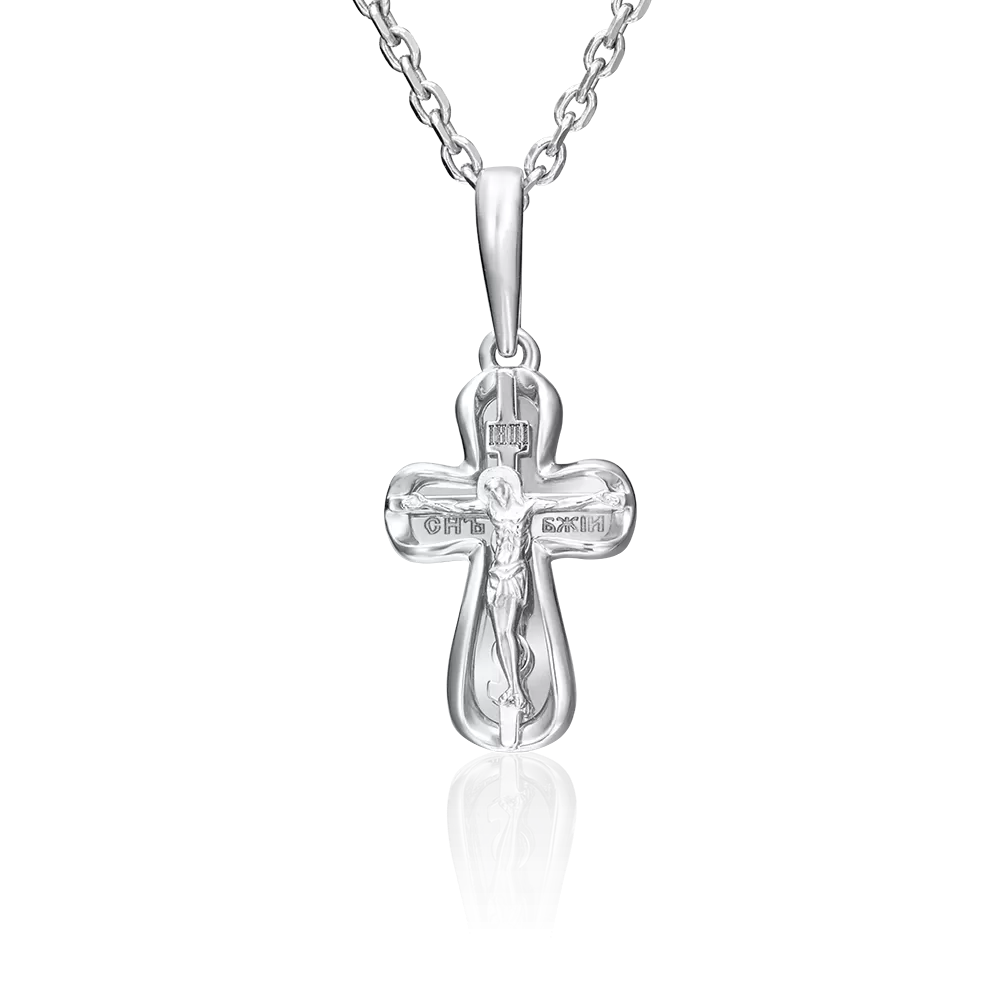 Православный крест из белого золота 03-2938-00-000-1120-64