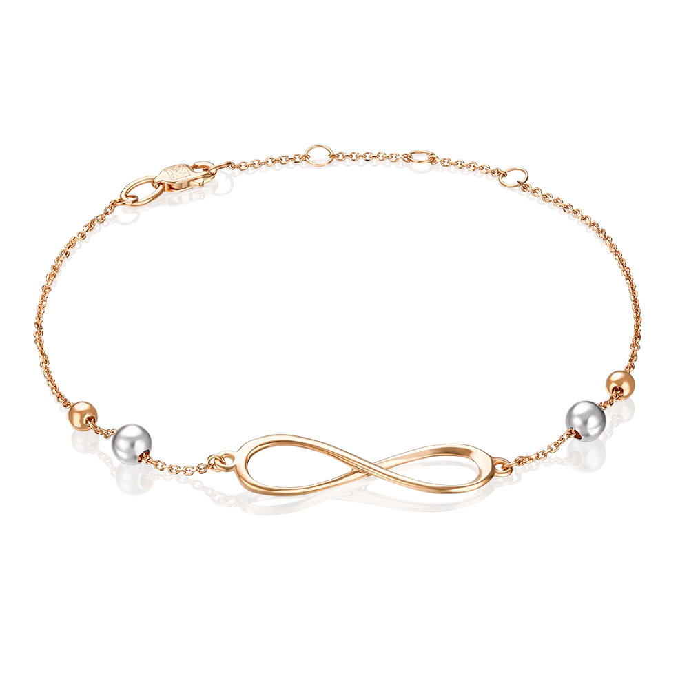 Браслет «Бесконечность» из комбинированного золота 05-0584-00-000-1111