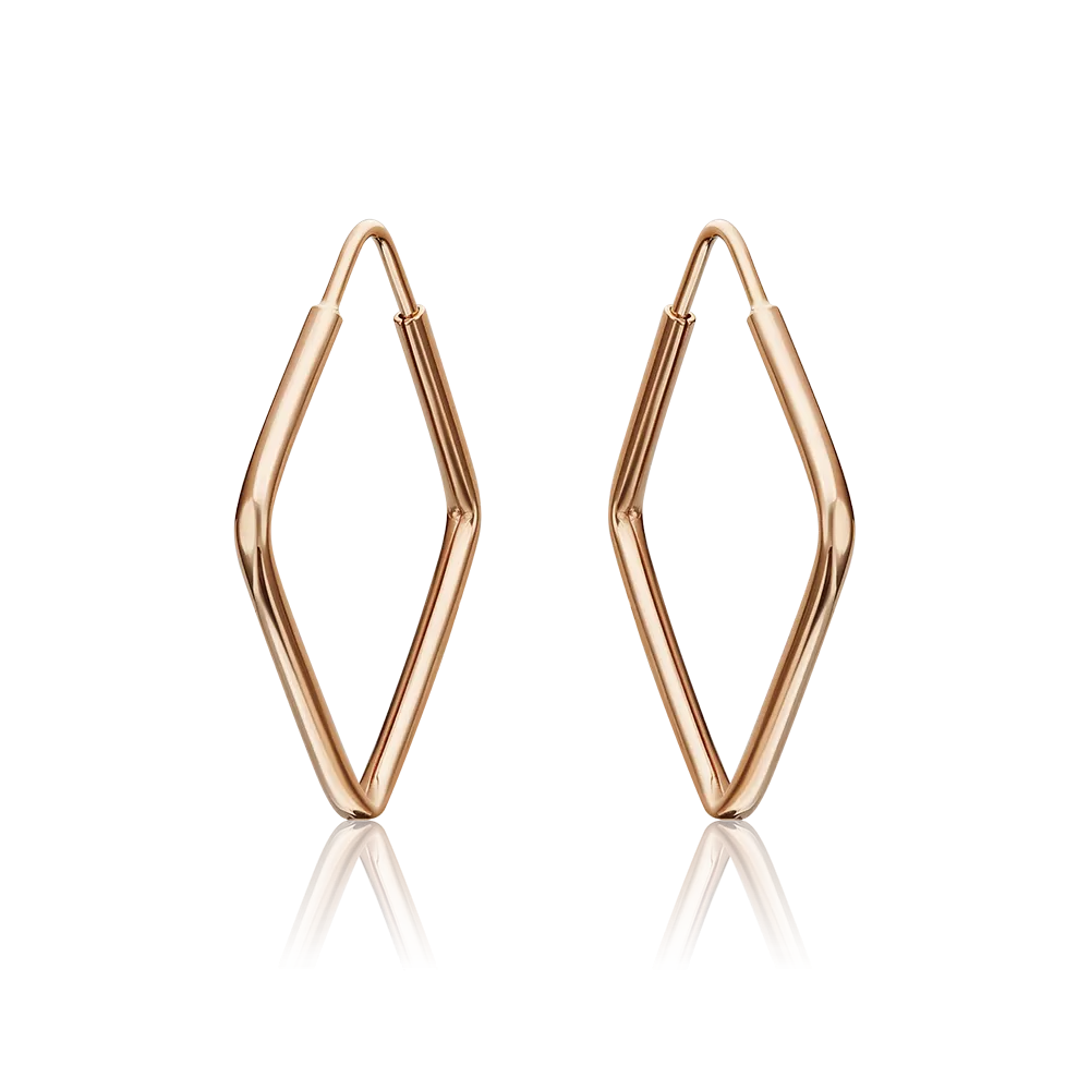 Серьги-конго из красного золота 02-0074-21-000-1110-19