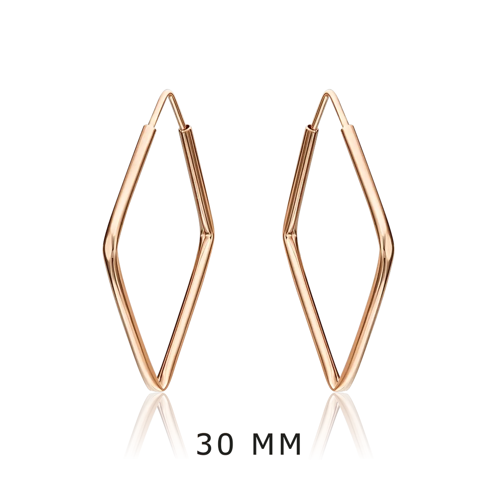 Серьги-конго из красного золота 02-0074-22-000-1110-19