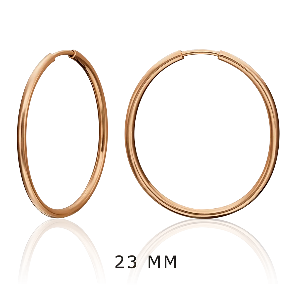 Серьги-конго из красного золота 02-0074-28-000-1110-19