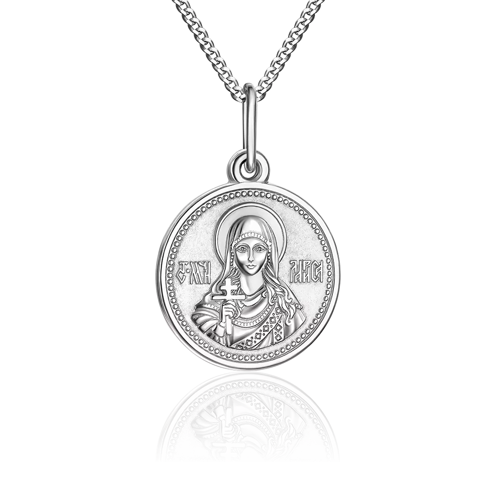 Иконка «Святая мученица Лариса» из серебра 03-3724-00-000-0200