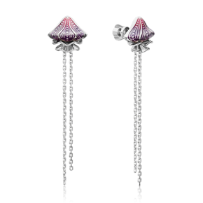 Серьги «Медузы» из серебра c эмалью 02-4787-00-000-0200-69