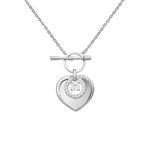 Колье из белого золота с фианитами 07-0233-00-501-1120-38