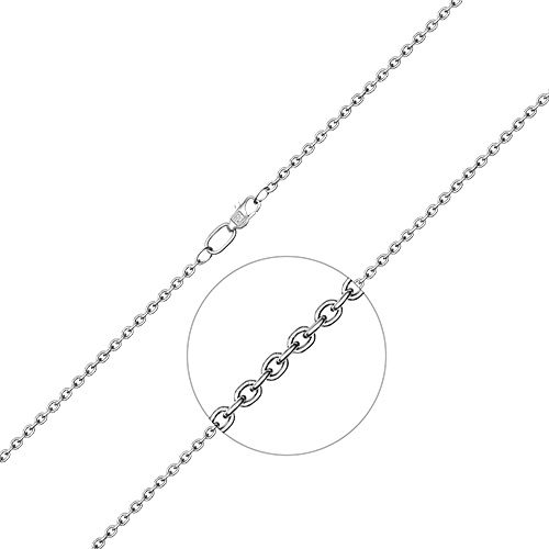 Цепь из платины (плетение «Якорное») 21-0836-060-2100-70