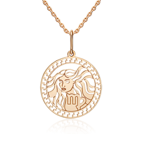 Подвеска «Знак зодиака Дева» из красного золота 03-1839-05-000-1110