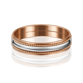 Обручальное кольцо из комбинированного золота 01-5245-00-000-1111-39