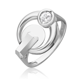 Кольцо из белого золота c натуральным топазом white 01-5620-00-201-1120