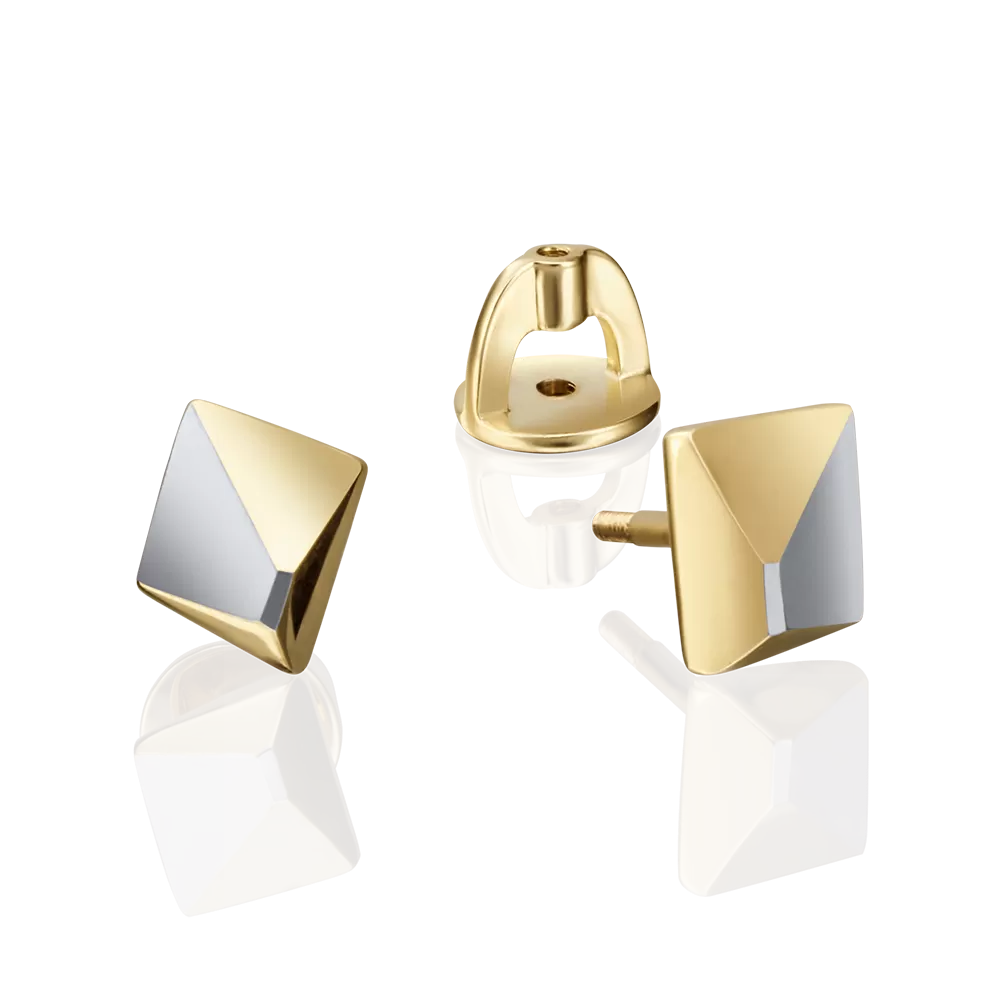 Серьги-пусеты из лимонного золота 02-4222-00-000-1130-02