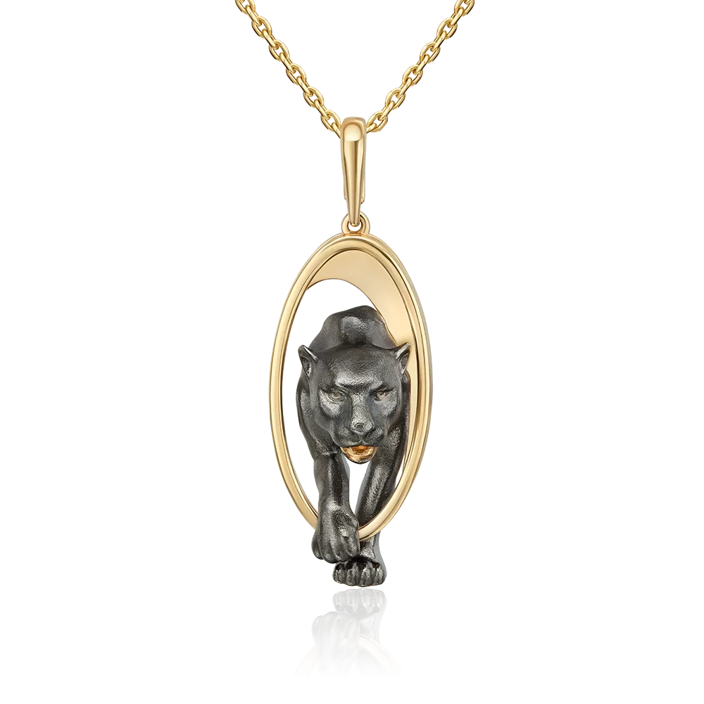 Подвеска «Королева саванны» из лимонного золота 03-3505-00-000-1130