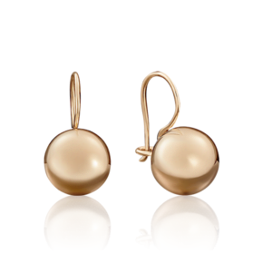 Серьги с французским замком из красного золота 02-3555-00-000-1110-01