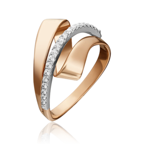 Кольцо из комбинированного золота c фианитами 01-5394-00-401-1111-24