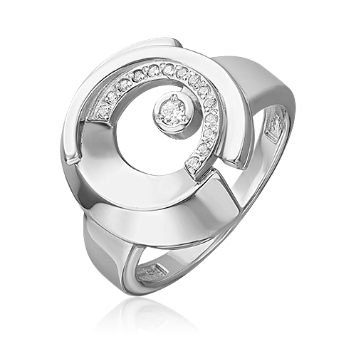 Кольцо из серебра с фианитом 01-5649-00-401-0200